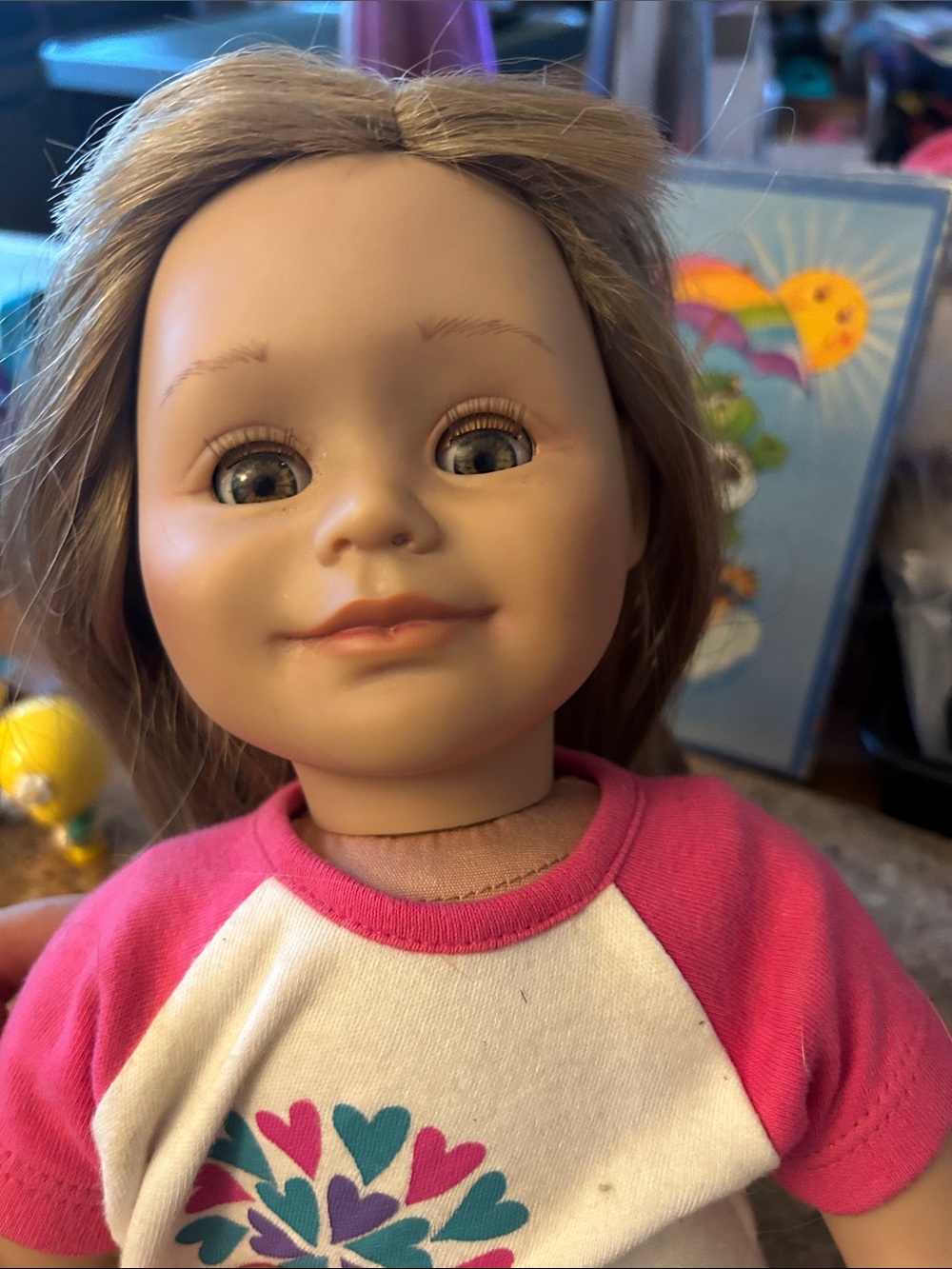 Maplelea 18inch Léonie doll, as is has cut bangs